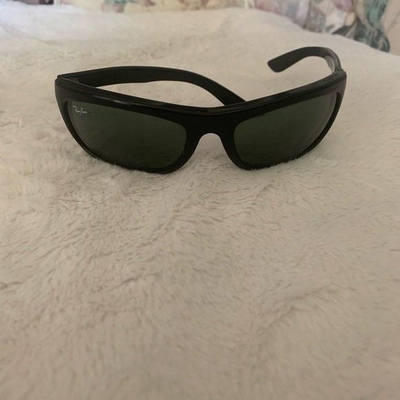 VINTAGE B&L RAY-BAN L2870 YNAO UV CRYSTAL BLACK EBONY BALORAMA WRAP SUNGLASSES - Picture 3 of 9